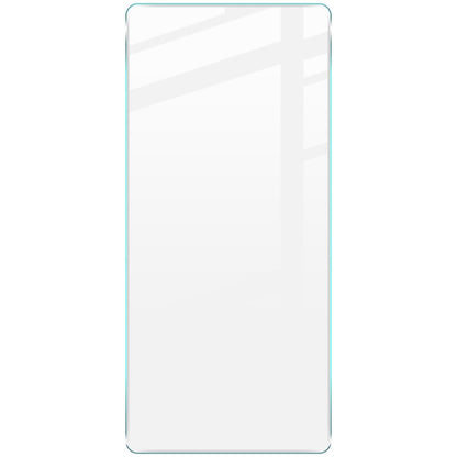 Clear tempered glass screen protector film, full-size with rounded corners