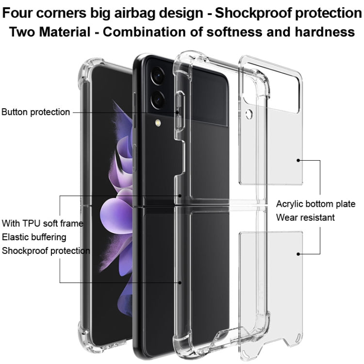 Clear two-layer shockproof phone case with four-corner bumper protection