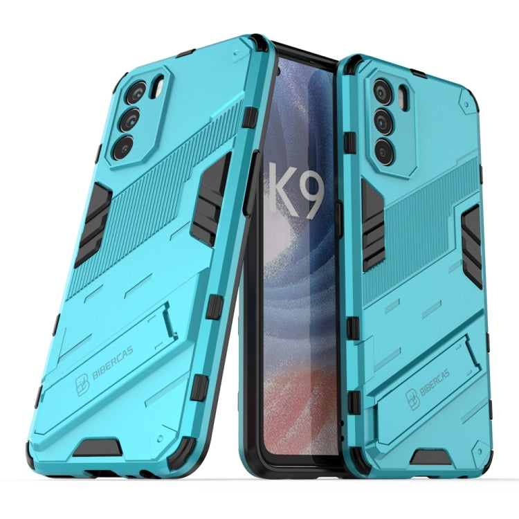 Teal 2-in-1 PC+TPU shockproof phone case, rugged armor style with camera cutouts