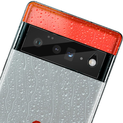 Clear glass rear camera lens film applied over phone camera lenses for Pixel 6 Pro