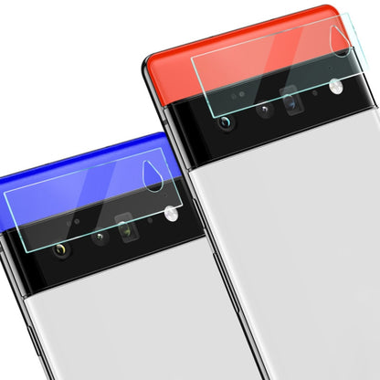 Clear glass rear camera lens films with cutouts, 2-piece set for Pixel 6 Pro and Pixel 6