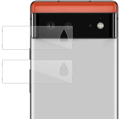 2-pack clear glass rear camera lens film with cutout alignment for Pixel 6 Pro