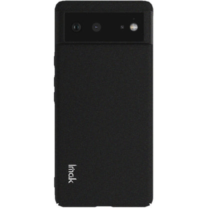 Frosted hard phone case for Google Pixel 6 Pro, black back with button openings