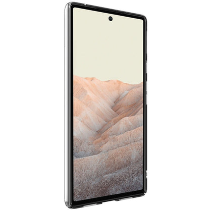 Pixel 6 Pro front with protective clear case frame edges