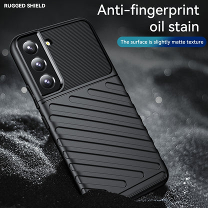 Black rugged phone case with matte textured finish and anti-smudge look