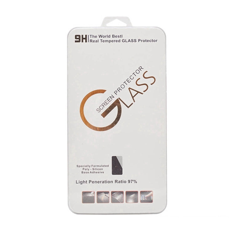 Packaged 9D tempered glass screen protector, clear glass shield inside