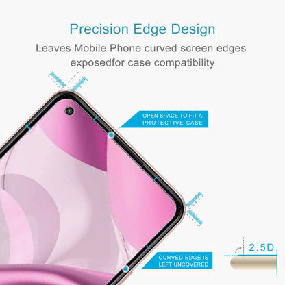 2.5D curved edge tempered glass screen protector with open space for case