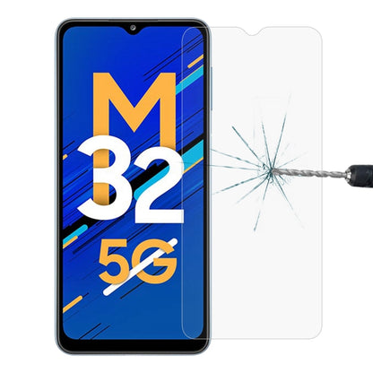 Tempered glass screen protector film applied to phone display with crack test