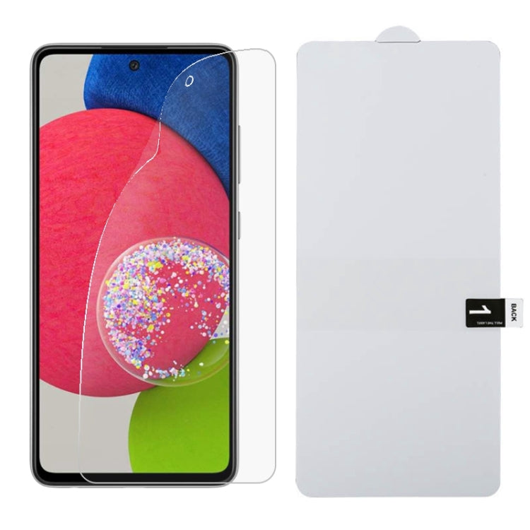 Full-screen hydrogel phone screen protector film with application sticker and paper pack