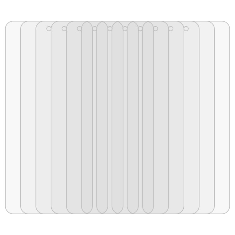 25-pack hydrogel screen protector films, clear, full-coverage cutouts