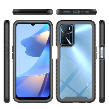 Shockproof phone case with black textured sides and buttons, dual-layer protection