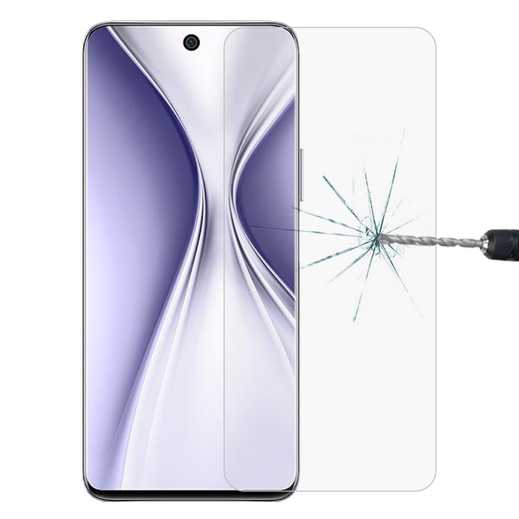 Phone tempered glass screen protector, clear 9H 2.5D, film applied to front screen