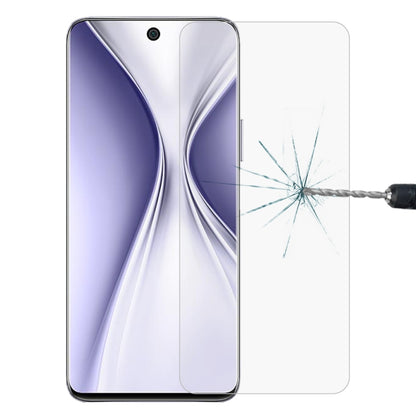 Phone tempered glass screen protector, clear 9H 2.5D, film applied to front screen