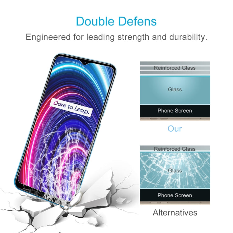 Tempered glass screen protector with reinforced glass layer for improved durability and impact defense.