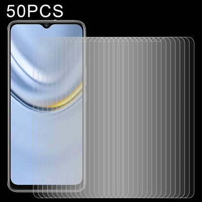 Tempered glass screen protector set, 50-pack, 0.26mm 9H 2.5D for display
