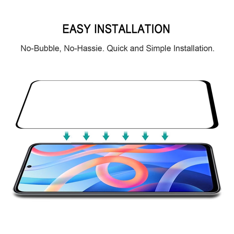 Tempered glass screen protector shown for bubble-free easy installation