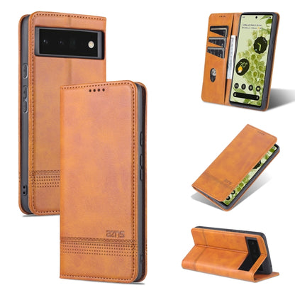 Magnetic flip phone case with stand and camera cutout, tan leather-look.