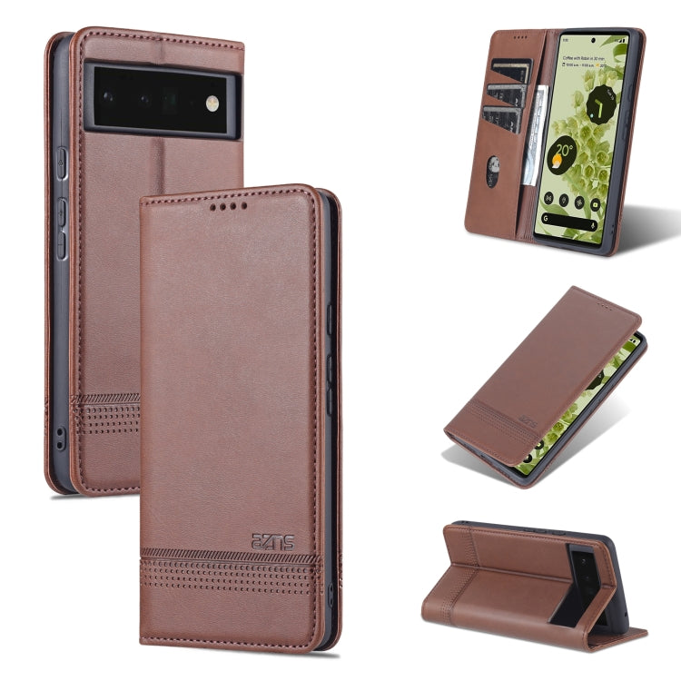 Magnetic flip phone case with stand and camera cutout, deep mauve leather-look.
