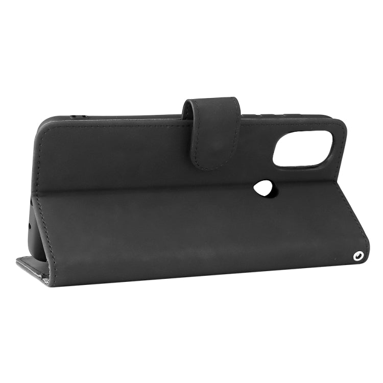 Black flip phone case with stand support and card slot opening