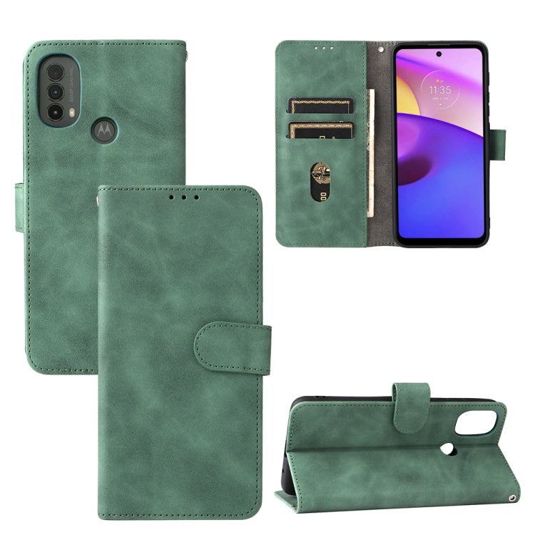 Green magnetic flip phone case with card slots, wallet pocket, and kickstand