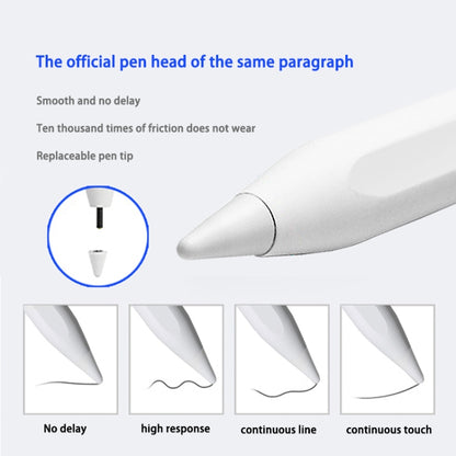 Universal active capacitive stylus pen, close-up of smooth replaceable tip.