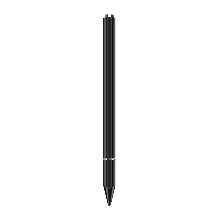 Black magnetic stylus pen with disc tip for mobile phones and tablets