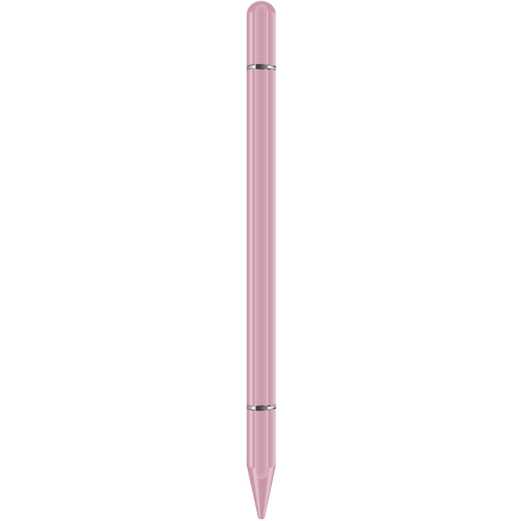 Rose pink stylus pen with pointed tip and slim cylindrical design