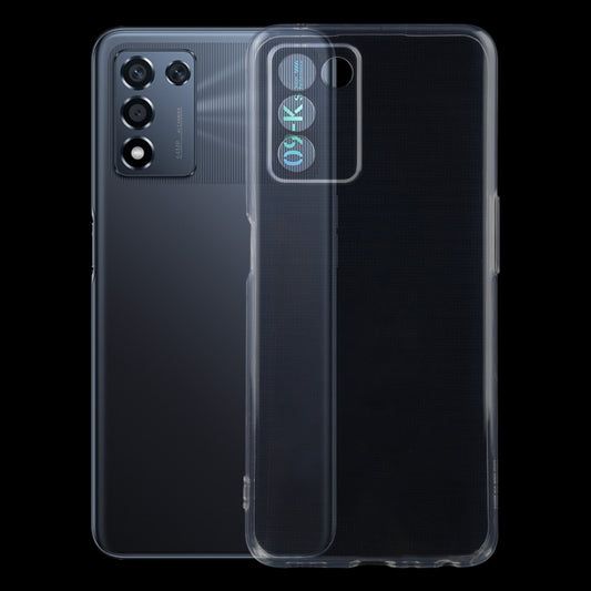 Clear TPU phone case with camera cutouts and raised lens protection