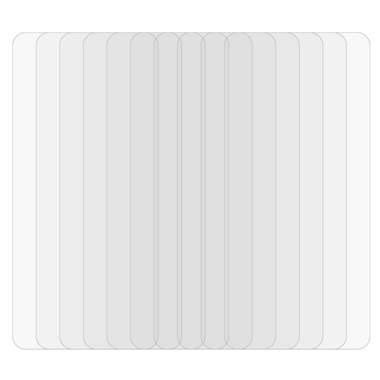 Tempered glass screen protector set with clear 2.5D sheets, multiple pieces