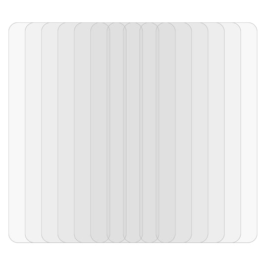 Tempered glass screen protector set with clear 2.5D sheets, multiple pieces