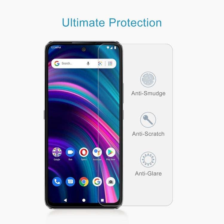 Tempered glass screen protector sheet over smartphone screen, anti-smudge and scratch