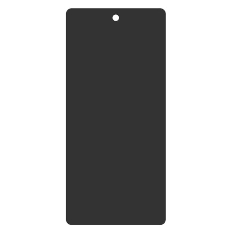 Curved privacy screen protector film with a cutout for the front camera