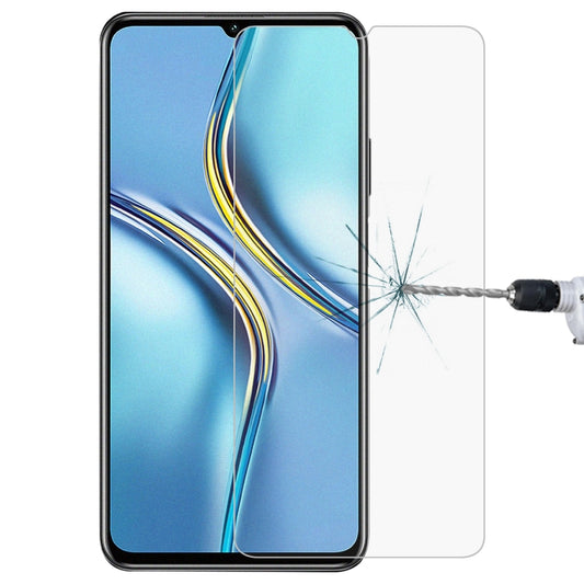 Tempered glass screen protector film for a smartphone, clear with rounded 2.5D edges