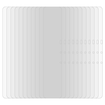 Stack of clear tempered glass tablet screen protectors, 75-pack