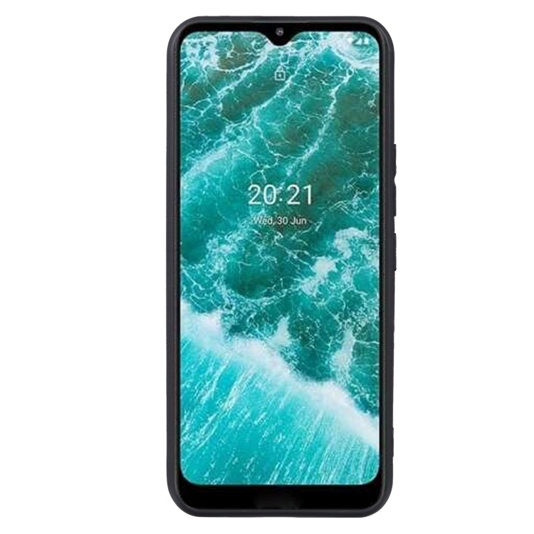 TPU phone case for Nokia C30, matte black front view with camera and speaker cutouts