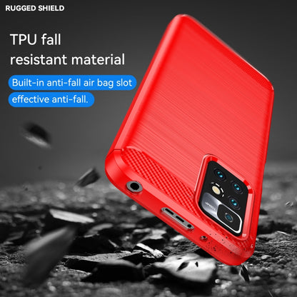 Red TPU phone case with textured grip, cutouts for camera and side ports