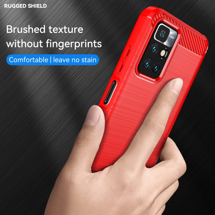 Red brushed texture TPU phone case with camera bezel and fingerprint-free style finish