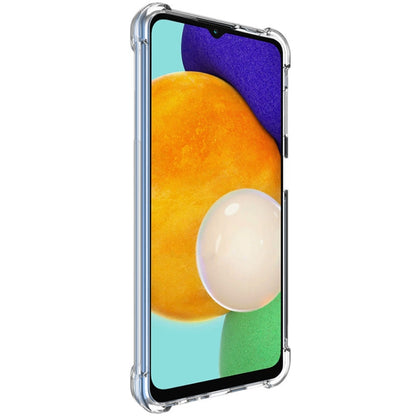 Transparent phone case with shockproof bumper edges and clear front screen cover
