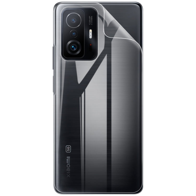 Hydrogel back protector film with curved cutouts over phone camera area