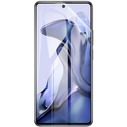 Curved hydrogel screen protector film for full front coverage on smartphone display