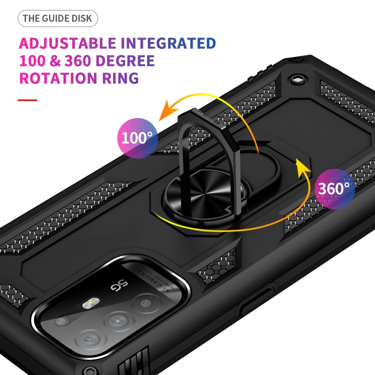 Black phone case with adjustable integrated 360-degree rotation ring design