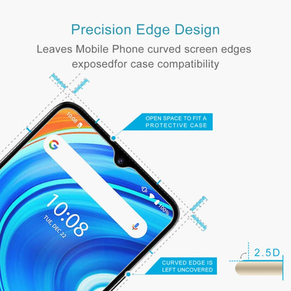 Tempered glass screen protector with curved 2.5D edge for phone compatibility