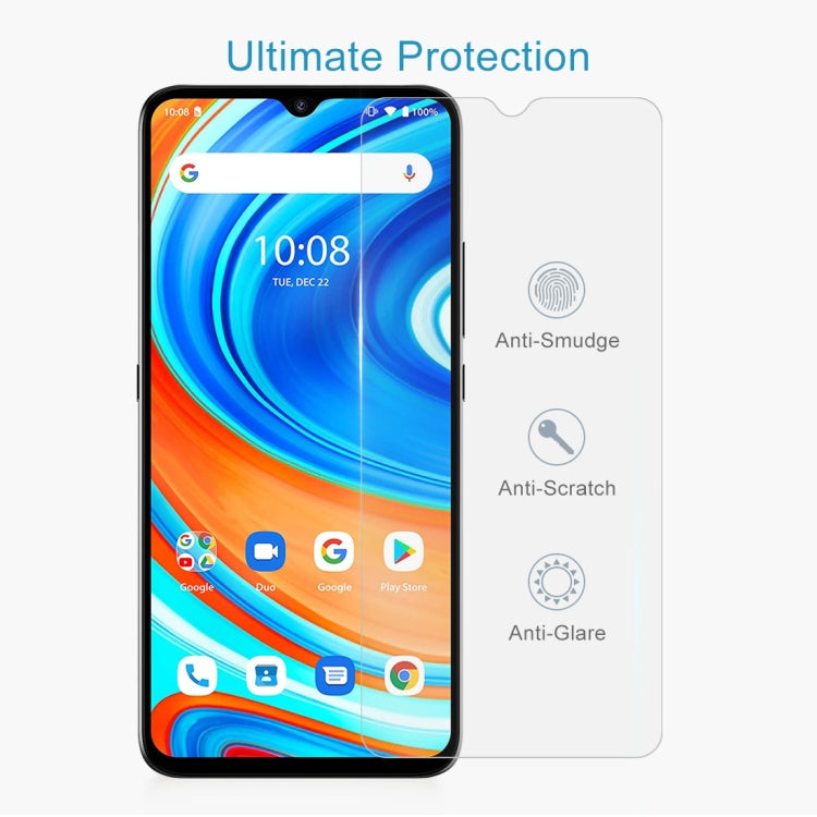 Tempered glass screen protector for smartphone with clear anti-scratch surface