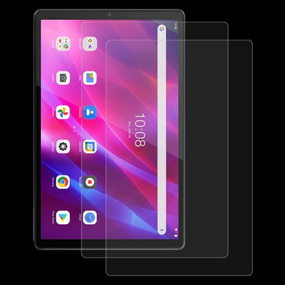 Tablet screen protector tempered glass film, 2-pack, clear layers with screen fit