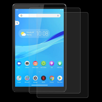 Tablet screen protector film for front display with smooth, clear glass layer
