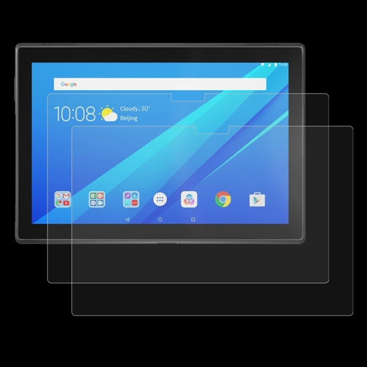Tablet screen protector film, clear 2-pack covering the front display and borders