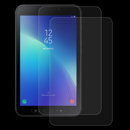 Tablet screen protector film applied on the display with rounded glass corners