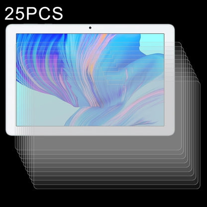 Tablet tempered glass screen protectors, 25-pack shown on tablet screen