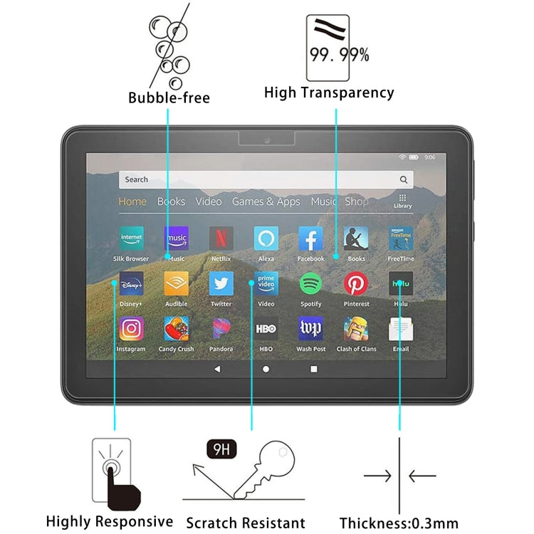Tablet tempered glass screen protector with scratch-resistant and bubble-free features