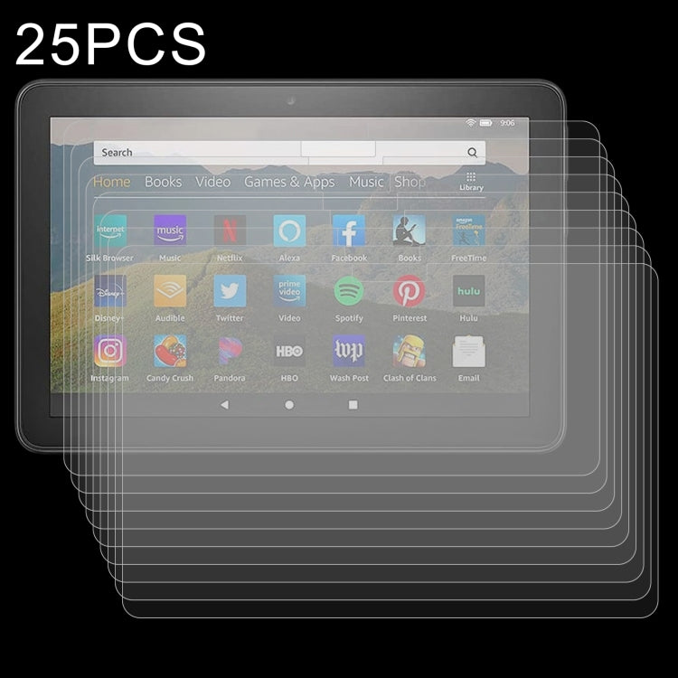 25-pack tempered glass screen protectors for tablet screens, layered for coverage